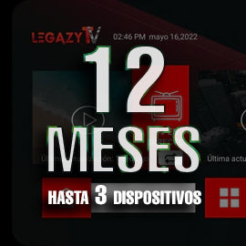 12 MESES LEGAZY TV (3 DISPOSITIVOS)