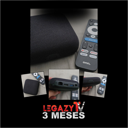 Android TV Box 4K Pro (3 meses Legazy TV)